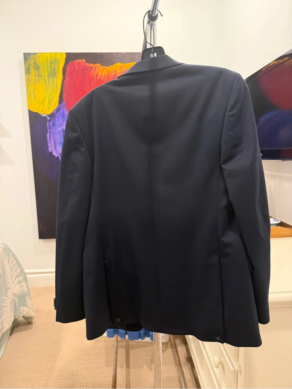 Michael Kors Navy Single-Breasted Boys 18R Blazer